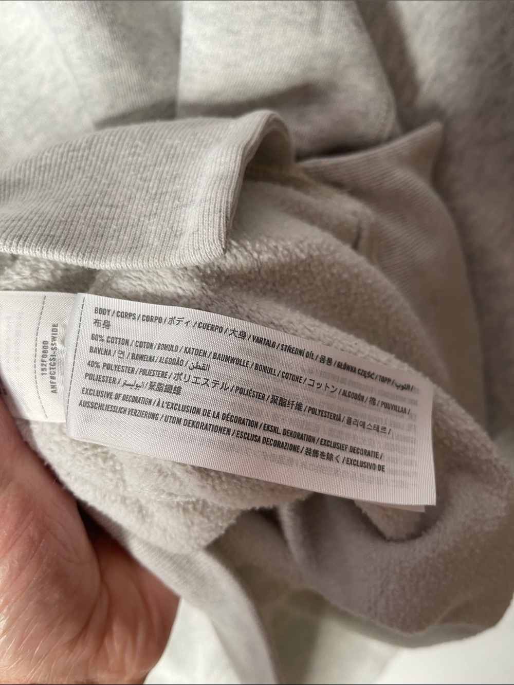 Abercrombie & Fitch XL Crewneck Sweatshirt Gray Classic Ladies Long Sleeves - Picture 4 of 8